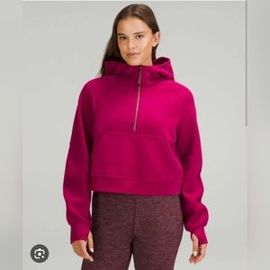 Lululemon Scuba Oversized Half-Zip Hoodie Pomegranate Size XS/S